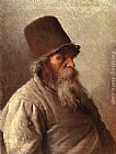 Ivan Nikolaevich Kramskoy Canvas Paintings - Village Elder